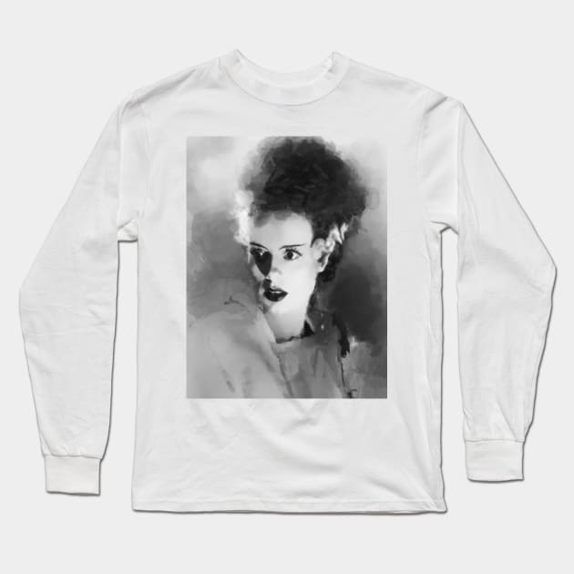 Bride of Frankenstein Long Sleeve T-Shirt by Blade Runner Thoughts